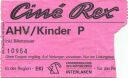 Interlaken - Cine Rex - Kinokarte AHV/Kinder