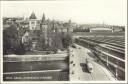 Zürich - Landesmuseum und Bahnhof - Strassenbahn - Foto-AK