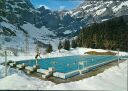 Ansichtskarte - Schweiz - Kanton Wallis - 3954 Leukerbad - Das Schwimmbad im Winter