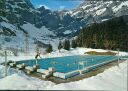 Ansichtskarte - Schweiz - Kanton Wallis - 3954 Leukerbad - Das Schwimmbad im Winter