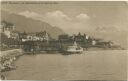 Postkarte - Montreux - Le debarcadere et la Dent du Midi