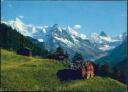St. Luc - l' alpage des Moyes avec le Rothorn - Obergabelhorn et le Cervin
