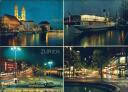 Postkarte - Zürich bei Nacht