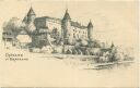 Postkarte - Chateau de Grandson - Künstlerkarte signiert Meltzer