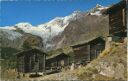 Postkarte - Saas-Fee mit Feegletscher