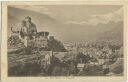 Postkarte - Sion et Valere