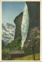 Postkarte - Lauterbrunnen - Staubbachfall