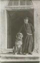 Hospice du Grand St. Bernard - Deux amis - Barry et son Maitre ca. 1915