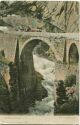 Postkarte - Gotthardstrasse - die Teufelsbrücke