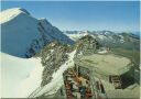 Postkarte - Piz Corvatsch - Bergrestaurant - Blick zum Gipfel