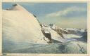 Postkarte - Jungfraujoch - Sphinx und Aletschgletscher 20er Jahre
