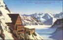 Ansichtskarte - Jungfraubahn - Berghaus und Station