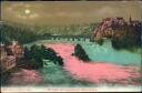 Rheinfall bei bengalischer Beleuchtung - Postkarte