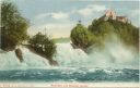 Postkarte - Rheinfall und Schloss Laufen