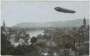 Postkarte - Zeppelin über Laufenburg