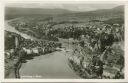Postkarte - Laufenburg am Rhein aus der Luft - Blick Rheinabwärts