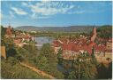 Laufenburg/Baden am Hochrhein mit Laufenburg/Schweiz