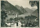 Ansichtskarte - Kanton Tessin - Lago di Lugano - sfondo di Porlezza