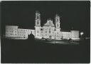 Postkarte - Einsiedeln - Kloster bei Nacht