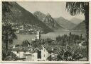 Lago di Lugano - sfondo di Porlezza - Foto-AK Grossformat