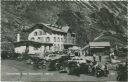 Sustenstrasse - Hotel Steingletscher - Autos - Foto-AK