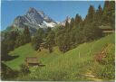 Braunwald - Ortsstock und Hoher Turm - AK Grossformat