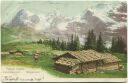 Postkarte - Wengernalp - Alpenlandschaft
