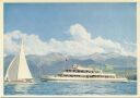 Postkarte - MS Jungfrau auf dem Thunersee