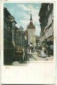 Postkarte - Bern - Käfigturm - Schützenbrunnen