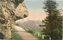 Postkarte - Brünigstrasse - Blick gegen Meiringen