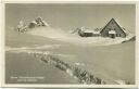 Stoos - Naturfreunde-Hütte und die Mythen - Foto-AK