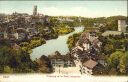 Ansichtskarte - Fribourg et le Pont suspendu
