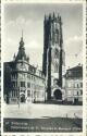Fribourg - Cathedrale de St. Nicolas et Banque d'Etat - Foto-AK