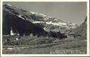 Klausenstrasse - Urnerboden - Hotel Wilhelm Tell und Post - Kirche - Foto-AK