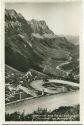 Klausenpass - Blick von der Vorfrutt auf Urnerboden und Jägerstöcke - Foto-AK