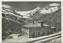 Alp Grüm - Bahnhof mit Palü Gletscher - Foto-AK Grossformat 50er Jahre