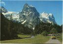 Rosenlaui - Gschwandenmatt - Wellhorn und Wetterhorn - Postauto - AK Grossformat