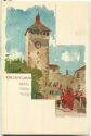 Rheinfelden - Obertorturm - Künstlerkarte F. Voellmy