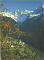 Soglio im Bergell mit Bondasca-Gruppe - AK Grossformat