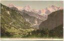 Postkarte - Blick von der Heimwehfluh auf Eiger Mönch und Jungfrau