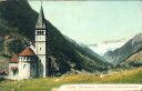 Ansichtskarte - Göschenen - Kirche und Dammagletscher