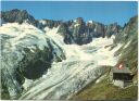 Chelenalphütte (Göschenenalp) mit Chelengletscher und Hinter Tierberg - AK Grossformat