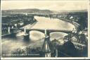 Basel - Wettsteinbrücke - Rheinaufwärts - Foto-AK 30er Jahre