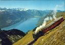 Ansichtskarte - Brienz-Rothorn-Bahn auf Talfahrt