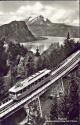 Rigibahn - Schnurtobelbrücke mit Pilatus - Foto-AK