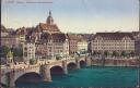 Postarte - Basel - Mittlere Rheinbrücke