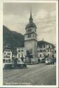 Foto-AK - Altdorf - Dorfplatz mit Telldenkmal