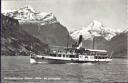 Postkarte - Vierwaldstättersee - Dampfer Gallia mit Bristenstock