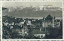 Lausanne - Chateau et les Alpes - Postkarte