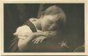 Postkarte - Photographische Gesellschaft Basel - Kind mit Frosch